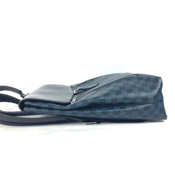 Authenticity GuaranteeLOUIS VUITTON N41586 Damier Cobalt Newport Bag Backpack - Picture 3 of 16